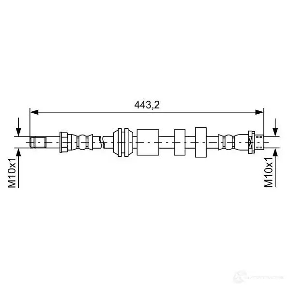 Тормозной шланг BOSCH BH1 624 THVIO 1987481740 354833