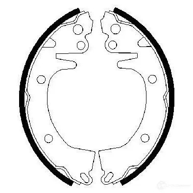 Барабанные тормозные колодки, комплект BOSCH 341584 0986487462 BS71 2 JAOXP03