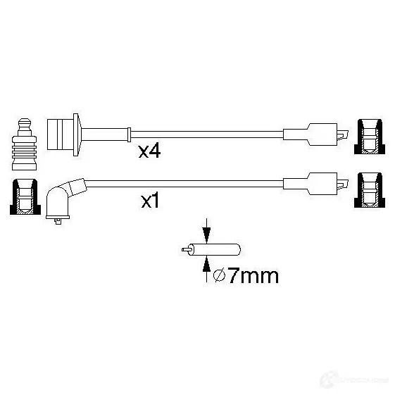 Высоковольтные провода зажигания, комплект BOSCH 335700 QLYCW 0986356944 B 944
