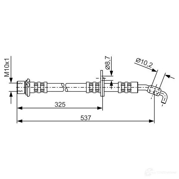 Тормозной шланг BOSCH 1987476782 353155 FROGOV BH4 63