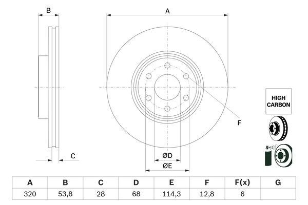 Тормозной диск BOSCH 0MR IU2 1440044718 0 986 479 H29