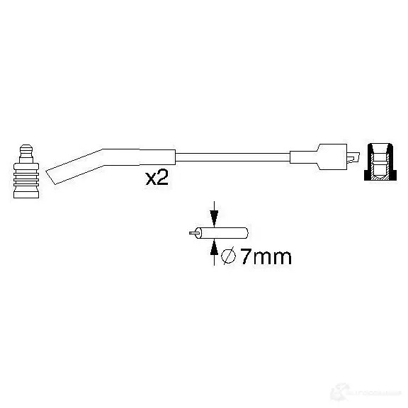 Высоковольтные провода зажигания, комплект BOSCH B 085 335762 L30R38 0986357085