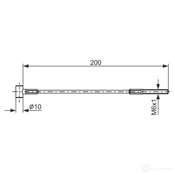 Трос ручника, стояночного тормоза BOSCH NLO22RI 354064 BC8 13 1987477979