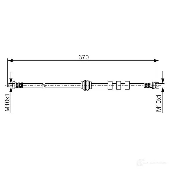 Тормозной шланг BOSCH HSSK6R8 353218 B H530 1987476886