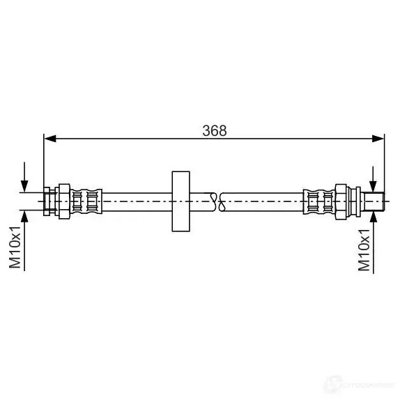Тормозной шланг BOSCH 354292 8SFAX7 BH 1072 1987481180