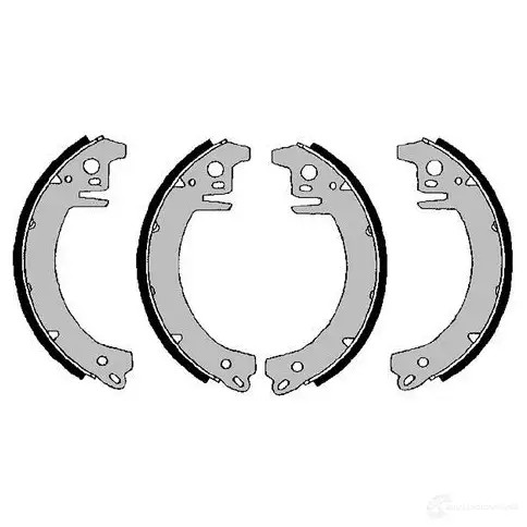 Барабанные тормозные колодки, комплект BOSCH BS802 7 f026008027 369750 Q326Q