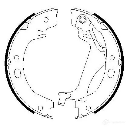 Тормозные колодки ручника, комплект BOSCH I8Q4TOJ 341761 0986487713 BS9 33