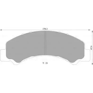 Тормозные колодки, дисковые, комплект Bosch 0 986 AB2 370 1193488652 BP 2370 H6LCNM