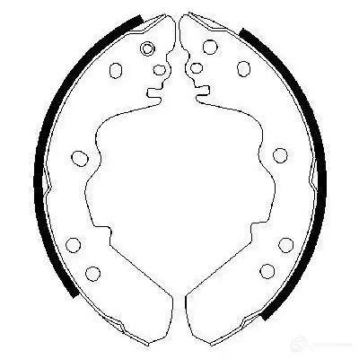 Барабанные тормозные колодки, комплект BOSCH 0986487373 BS62 3 341543 0EUJJ3M
