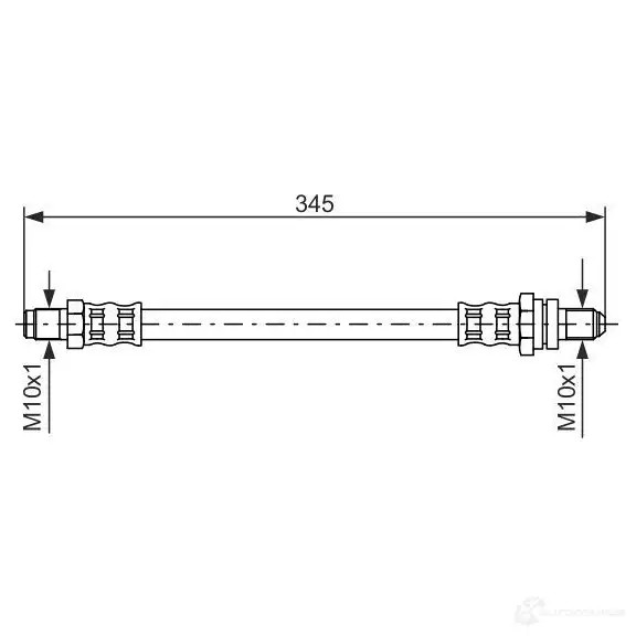 Тормозной шланг BOSCH 1987476447 0EV3I5W BH 876 352895