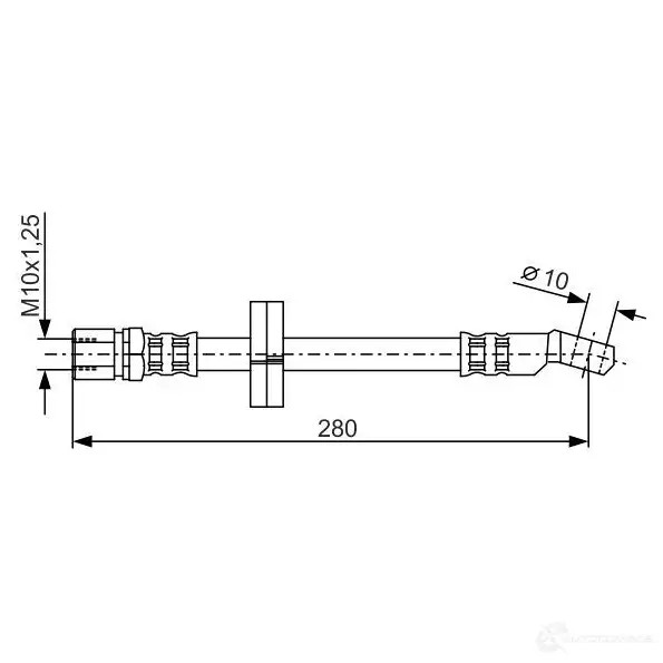 Тормозной шланг BOSCH BH0 83 352765 1987476239 01NK95L