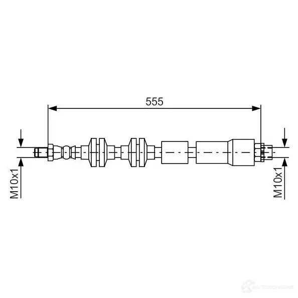Тормозной шланг BOSCH 1987481569 L9CSDZ 354662 BH14 53