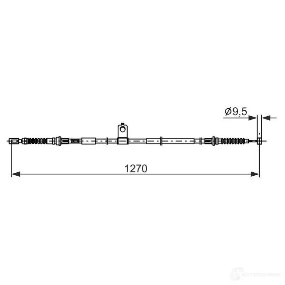 Трос ручника, стояночного тормоза BOSCH 6O GMUM 1987482898 1437241214