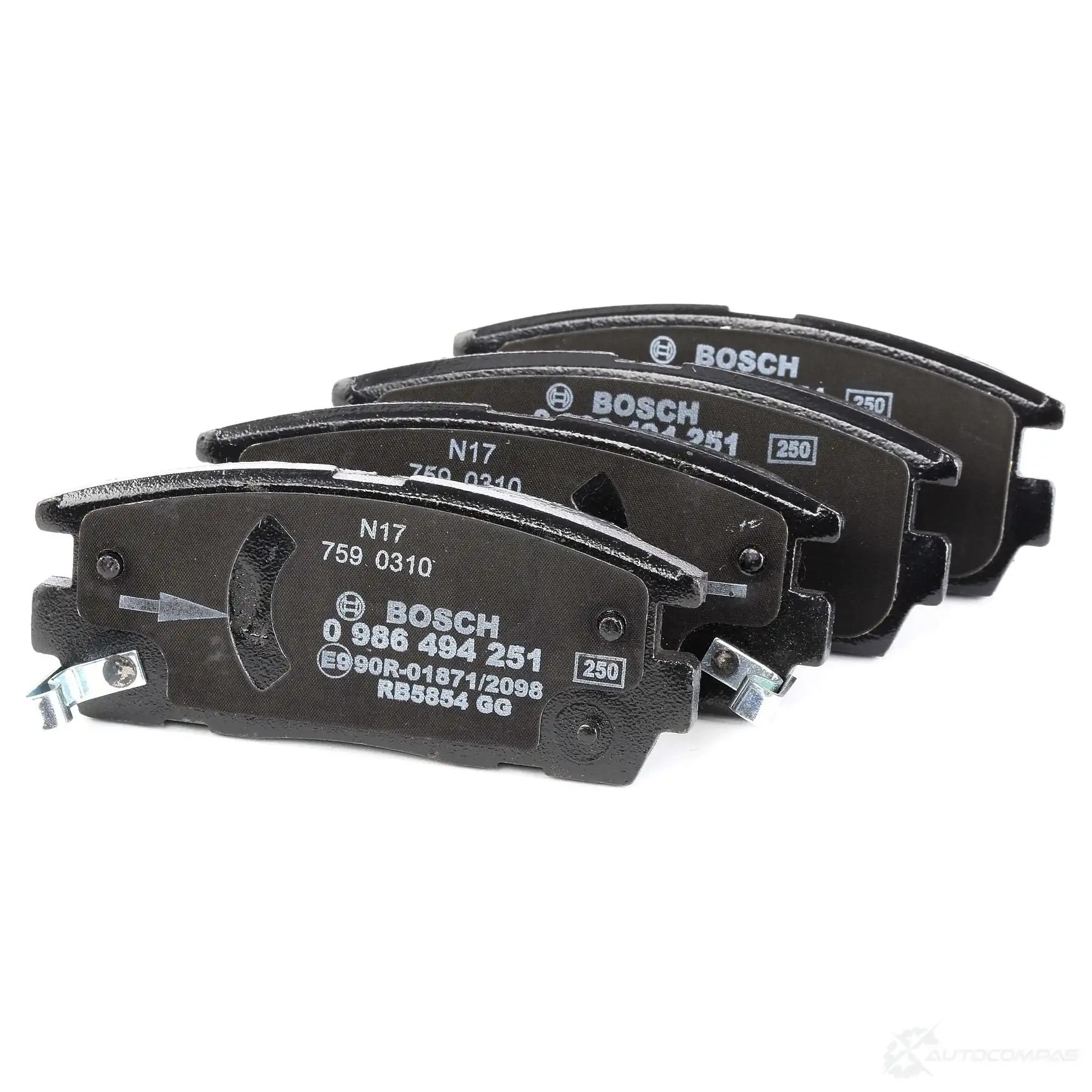 Тормозные колодки, комплект BOSCH 0986494251 24498 342239 8391D127