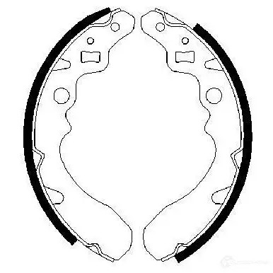 Барабанные тормозные колодки, комплект BOSCH S754 0986487504 BS7 54 341603