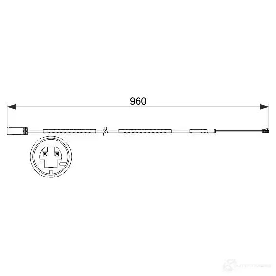 Датчик износа тормозных колодок BOSCH 1987473523 351521 AP 851 EQLOTK