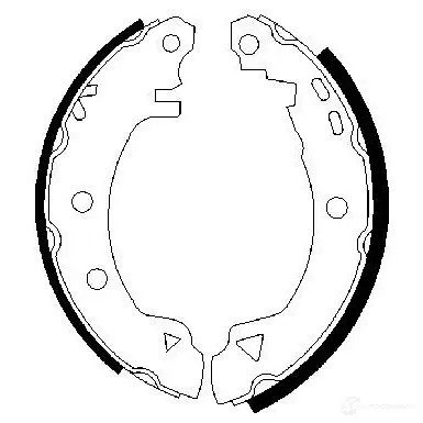 Барабанные тормозные колодки, комплект BOSCH BS53 9 341487 0986487289 JM4U3LZ