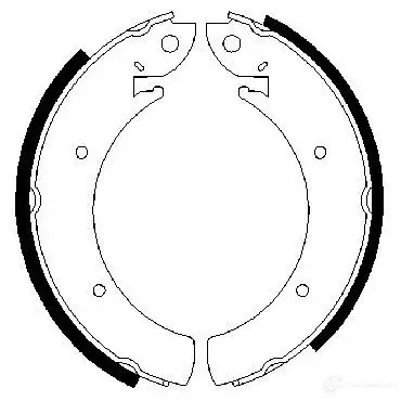 Барабанные тормозные колодки, комплект BOSCH 0986487648 BS87 3 341698 X7854NW