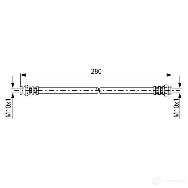 Тормозной шланг BOSCH BH62 7 353301 H2042 1987476985