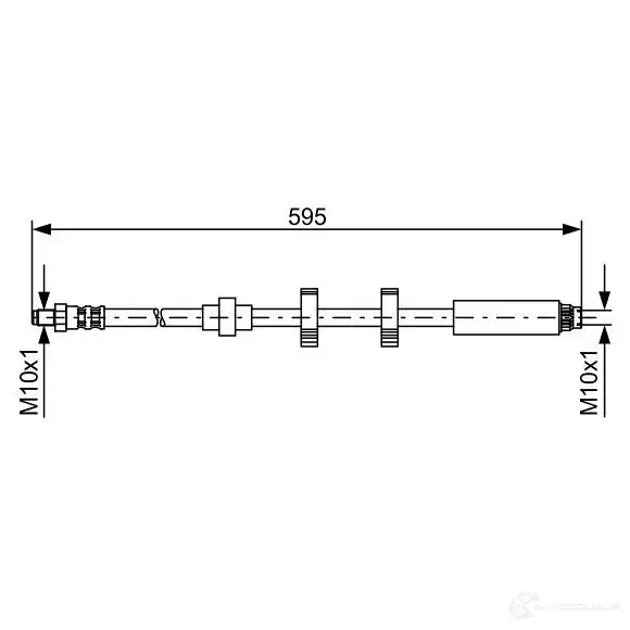 Тормозной шланг BOSCH QT9PC5Z 1987476979 353295 BH6 21