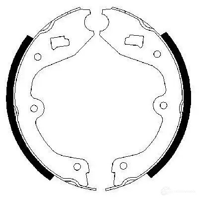 Тормозные колодки ручника, комплект BOSCH 0986487338 QYQYYGO BS5 88 341524