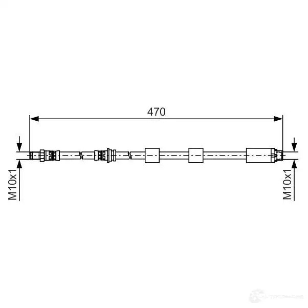Тормозной шланг BOSCH ZRTAFD 354577 1987481481 BH 1367