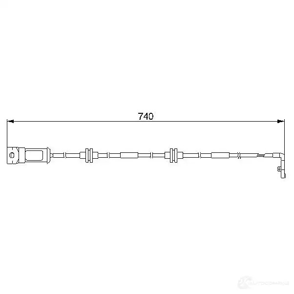 Датчик износа тормозных колодок BOSCH AP18 9 352210 L2J5O 1987474933