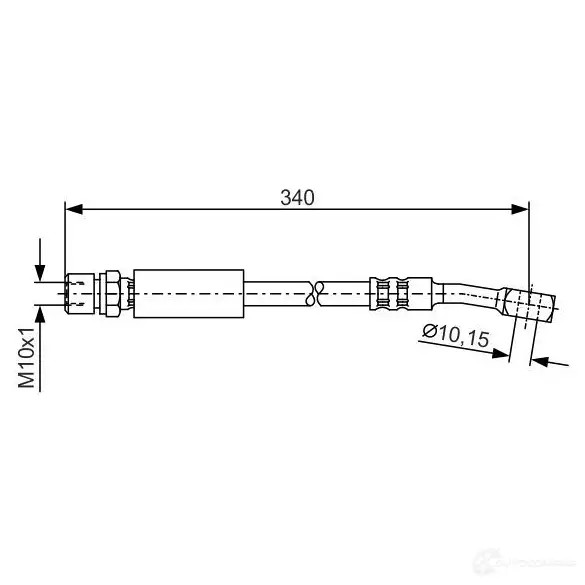 Тормозной шланг BOSCH 353085 H1641 1987476691 BH3 84