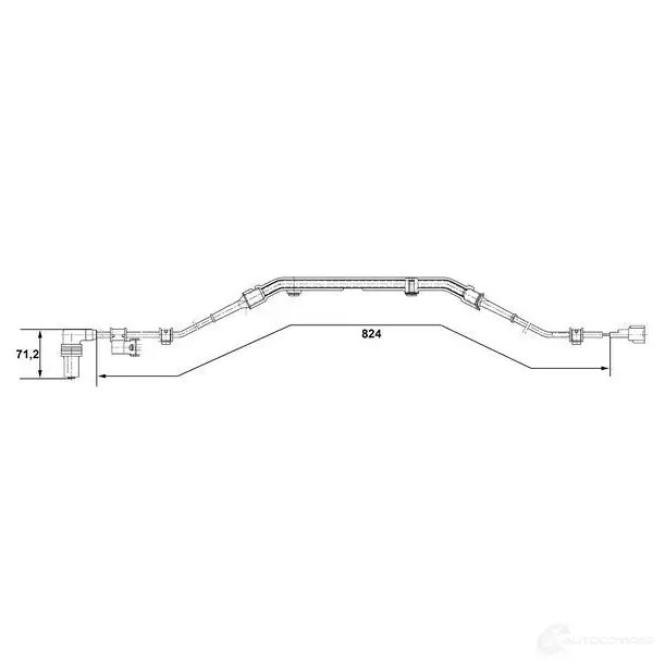 Датчик АБС BOSCH 314806 WS1276 0265001276 DF 1 + DF 2,18 DM