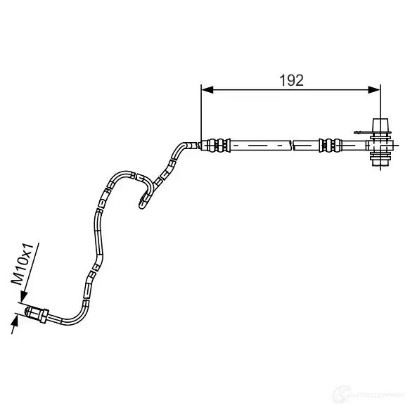 Тормозной шланг BOSCH 7Y8UAV 1987481536 BH 1420 354632