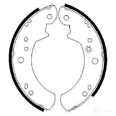 Барабанные тормозные колодки, комплект BOSCH GEJ4G 0986487328 B S578 341517