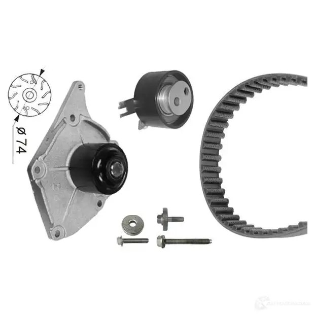 Комплект ремня грм с водяным насосом BOSCH WASSERPUMPEN -SET Q5EW5 1987946441 356218