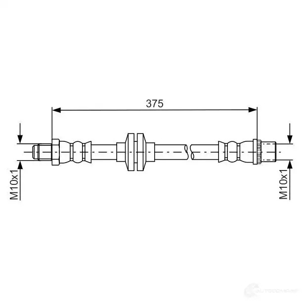 Тормозной шланг BOSCH 1987481695 354788 BH157 9 EAPRQ