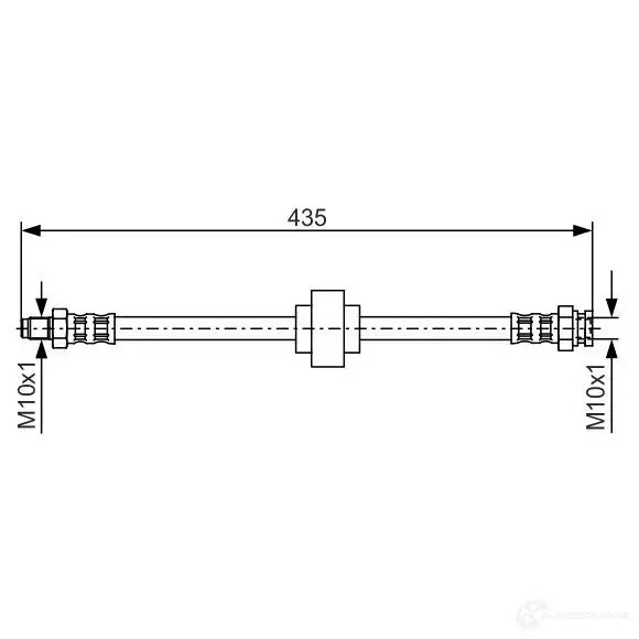 Тормозной шланг BOSCH BH 215 1987476521 ISYG2 352948