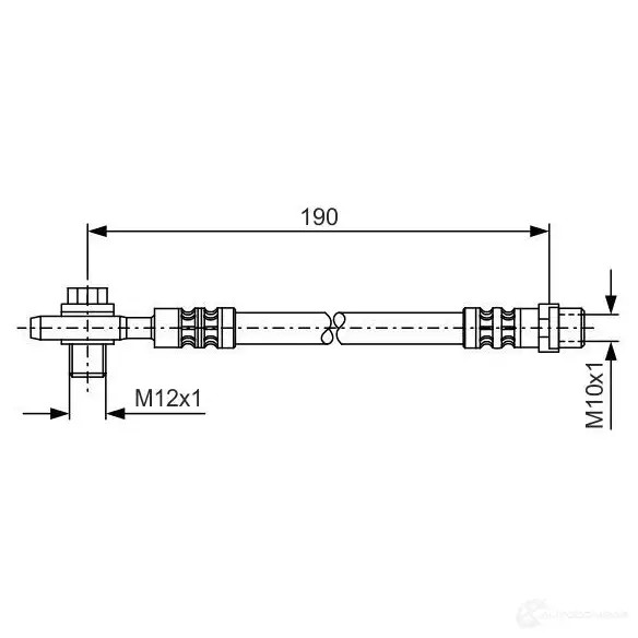 Тормозной шланг BOSCH 353110 BH41 2 W6BQLAJ 1987476719