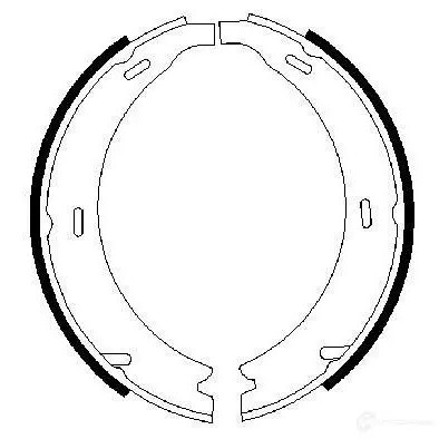 Тормозные колодки ручника, комплект BOSCH 341431 0986487190 2DF63 BS46 2