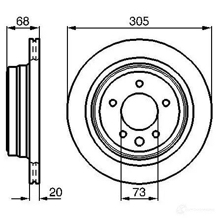 Тормозной диск BOSCH 339097 0986478660 B D576 PBR2047