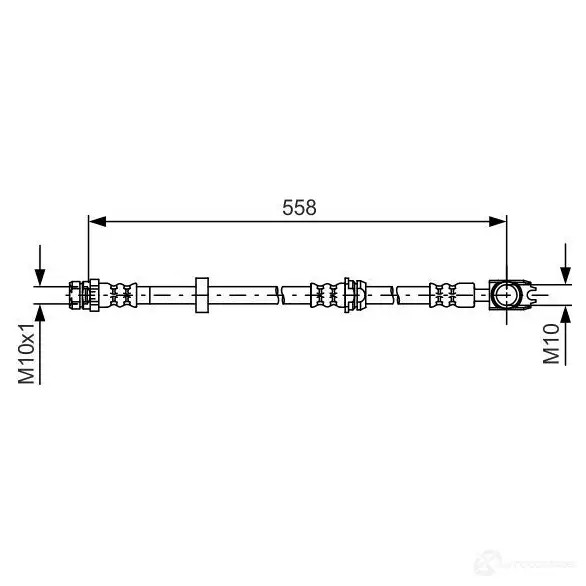 Тормозной шланг BOSCH 354725 BH1 516 8C7S64Z 1987481632