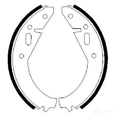 Барабанные тормозные колодки, комплект BOSCH 341512 BS 571 0986487321 5VGQZT