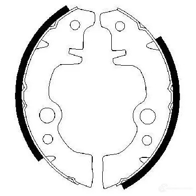 Барабанные тормозные колодки, комплект BOSCH 341484 0986487283 B S533 AUS93