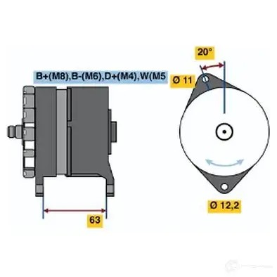 Поворотник BOSCH 0318230214 E3 43777 HQKD579 322452