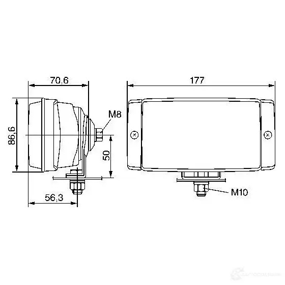 Противотуманная фара, противотуманка птф BOSCH 3165141081831 VNW5EQ Z 1423138521 0305406102