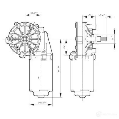 Мотор стеклоочистителя, дворников BOSCH 0986337200 W872G 334888 AD O