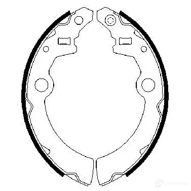 Барабанные тормозные колодки, комплект BOSCH BS 901 G7A7AJC 341731 0986487682