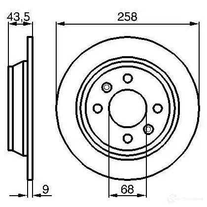 Тормозной диск BOSCH 0986478374 338879 BD3 12 VGRHY