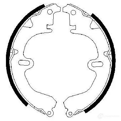 Барабанные тормозные колодки, комплект BOSCH 341437 BS 470 0986487203 FKCC61K
