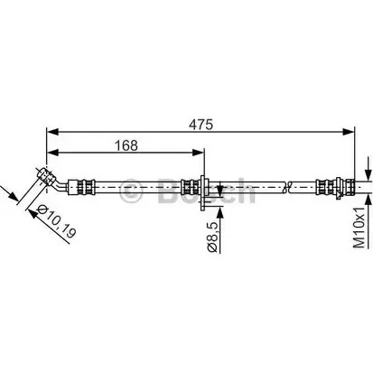 Тормозной шланг Bosch CE8IND BH121 9 354433 1 987 481 327
