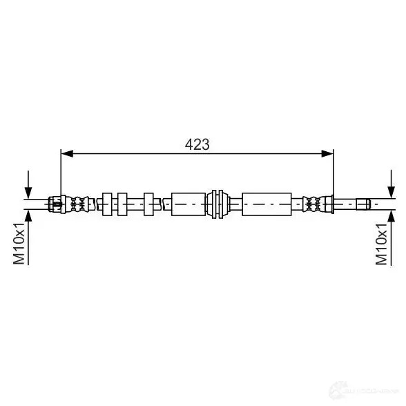 Тормозной шланг BOSCH 9QIIEQ 1987481601 354694 BH14 85