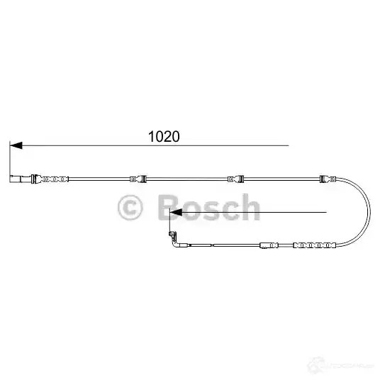 Датчик износа тормозных колодок BOSCH AP1 034 1987473567 351564 352GTG