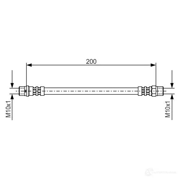 Тормозной шланг BOSCH BH1 17 1987476403 352858 ZEZX9P